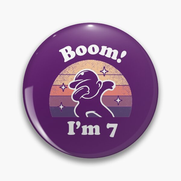 Item preview, Kids Dabbing Birthday Shirt Booom I am 7 dark theme designed and sold by Freewind-Studio.