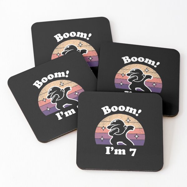 Item preview, Kids Dabbing Birthday Shirt Booom I am 7 dark theme designed and sold by Freewind-Studio.