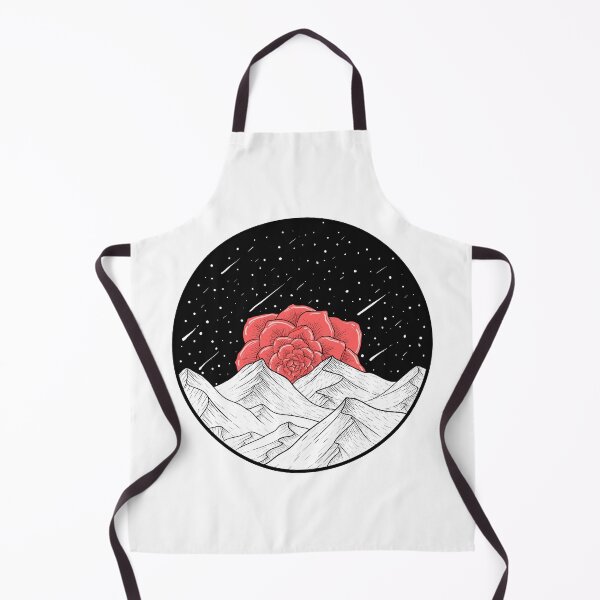 Item preview, Mountain illustration design with flowers and space background designed and sold by Aziramada.