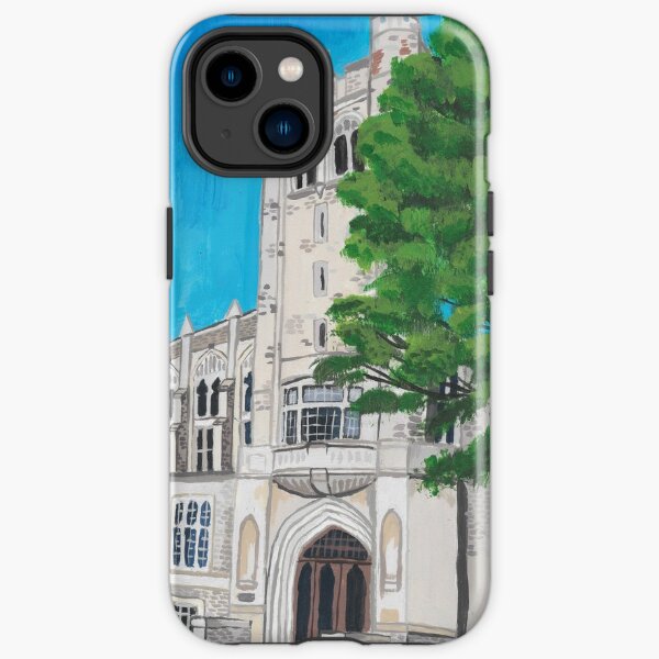 Pintura del University College de la Universidad de Western Ontario por Bridget Koza Funda resistente para iPhone