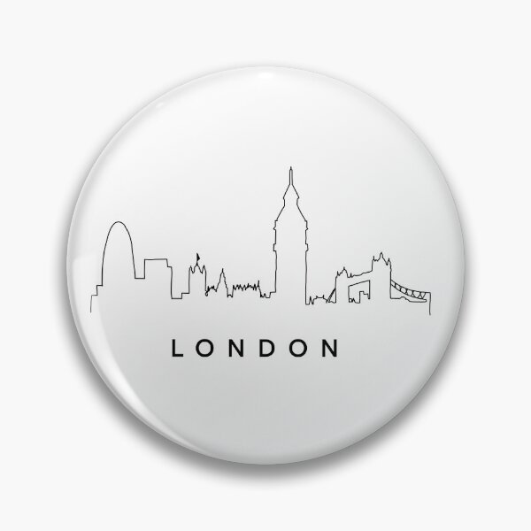 Item preview, London skyline line art designed and sold by lucreziatrebbi.