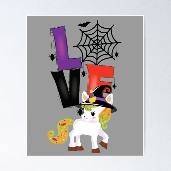Item preview, Cute Unicorn Love Halloween designed and sold by Treasurekey.
