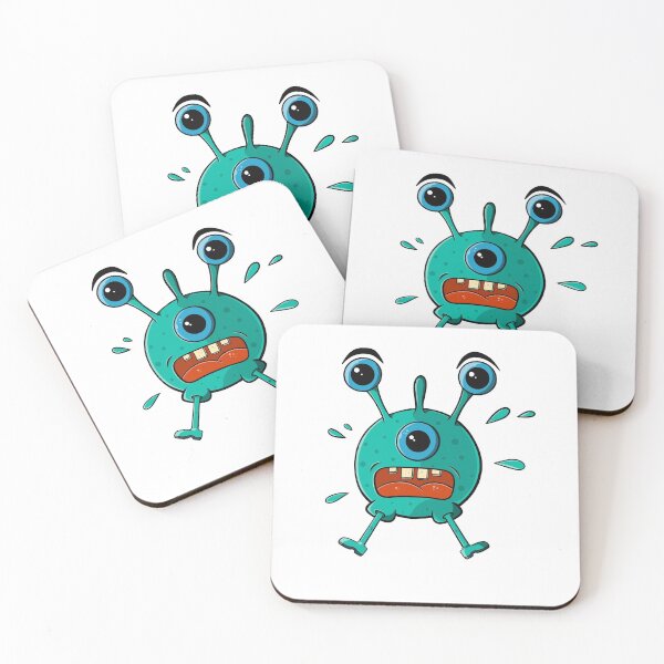 Item preview, Funny Scared Monster designed and sold by ColorCove Designs.