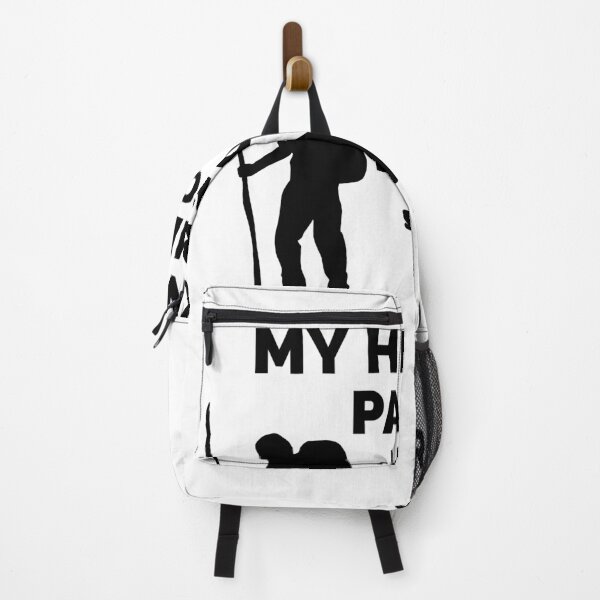 Item preview, My Hiking Partner Has Four Legs Excellent silhouette of a man and his dog designed and sold by jtancrum61.