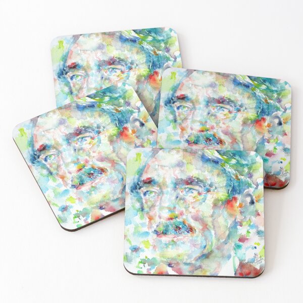 Item preview, PAUL VALERY - watercolor portrait designed and sold by lautir.