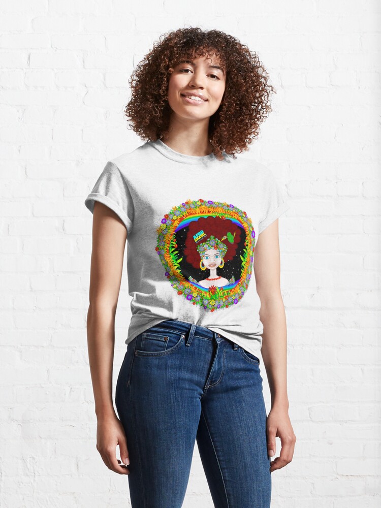 Alternate view of AFRO BRASIL - Flowers Classic T-Shirt