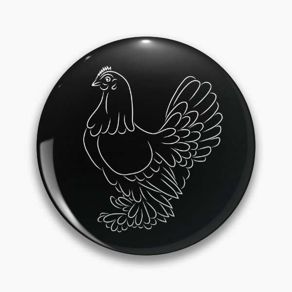 Item preview, Booted Bantam Chicken - White designed and sold by Maria Adriana Casas.