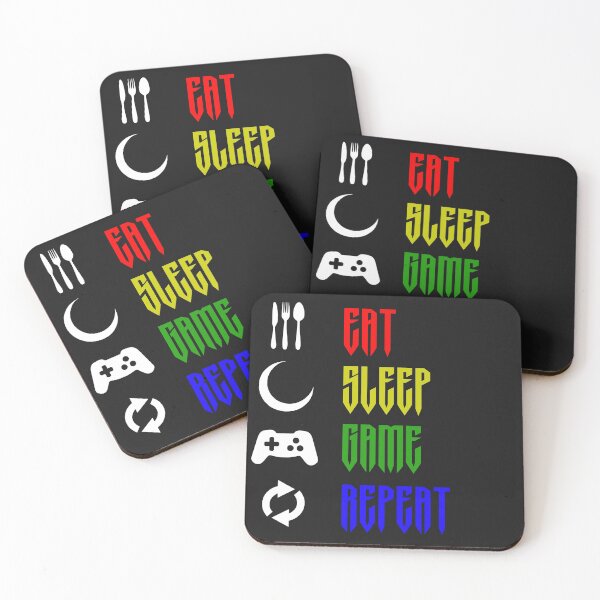 Item preview, Eat Sleep Game Repeat designed and sold by JadeRiverImages.