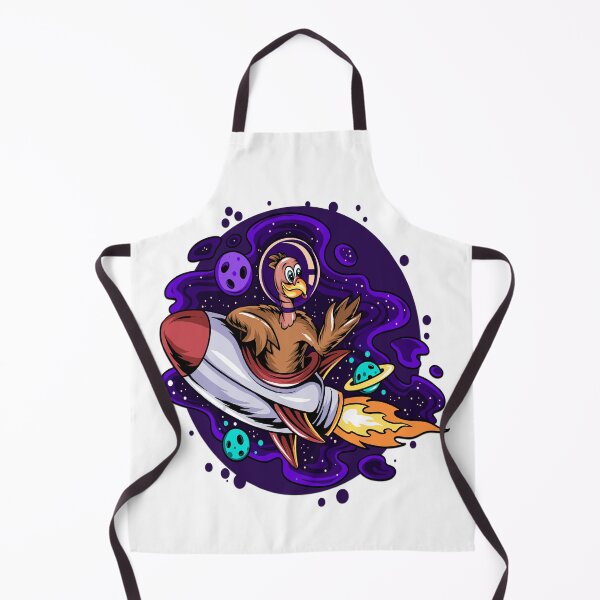 Item preview, Thanksgiving holiday turkey riding a space rocket designed and sold by king's Outfit.