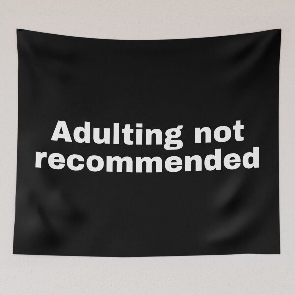 Item preview, Adulting not recommended designed and sold by alloutshirts.