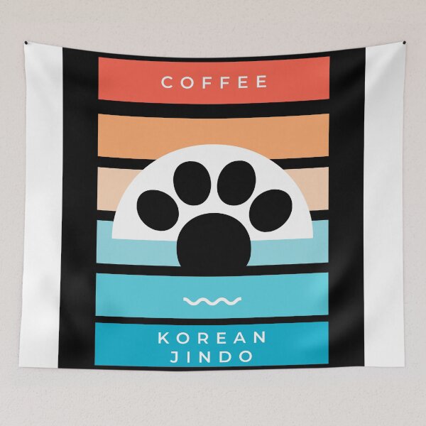 Item preview, Retro coffee and korean jindoo  designed and sold by Yellogo.
