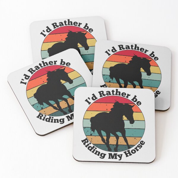 Item preview, Vintage I'd Rather Be Riding Horse Riding Equestrian Design designed and sold by LifeCrush.