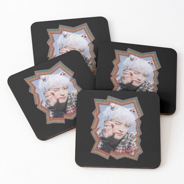 Item preview, Kim Hongjoong ATEEZ Hongjoong Korean Kpop Retro Color Oil Paint Design designed and sold by Piosenka Art.