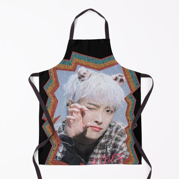 Item preview, Kim Hongjoong ATEEZ Hongjoong Korean Kpop Retro Color Oil Paint Design designed and sold by Piosenka Art.