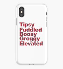 Phish Tipsy Fuddled Boosy Groggy Elevated in Letters iPhone Case
