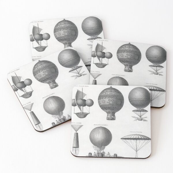 Item preview, Antique Hot Air Balloons Illustration designed and sold by Paul David Wilson.