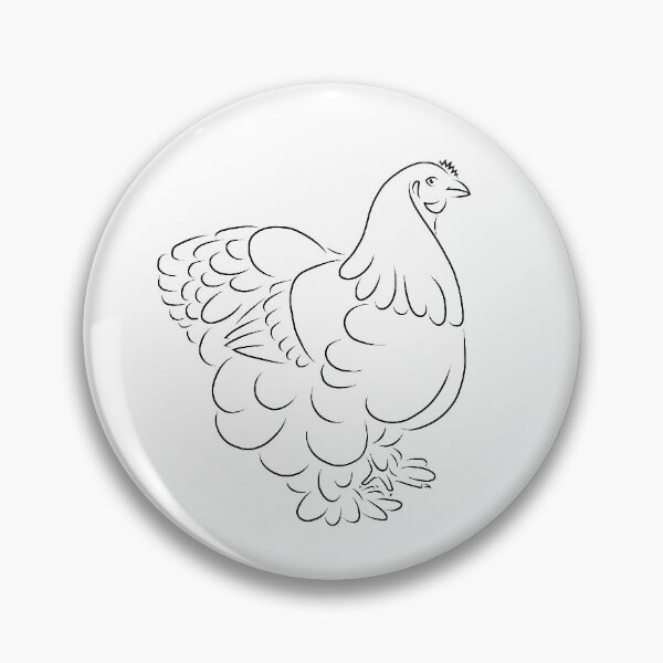 Item preview, Cochin Chicken - Black designed and sold by Maria Adriana Casas.