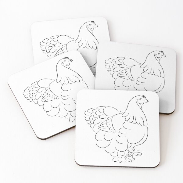 Item preview, Cochin Chicken - Black designed and sold by Maria Adriana Casas.