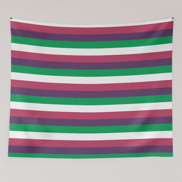 Item preview, Tiras blancas rosa violeta verde designed and sold by Lilac Blooms Designs.