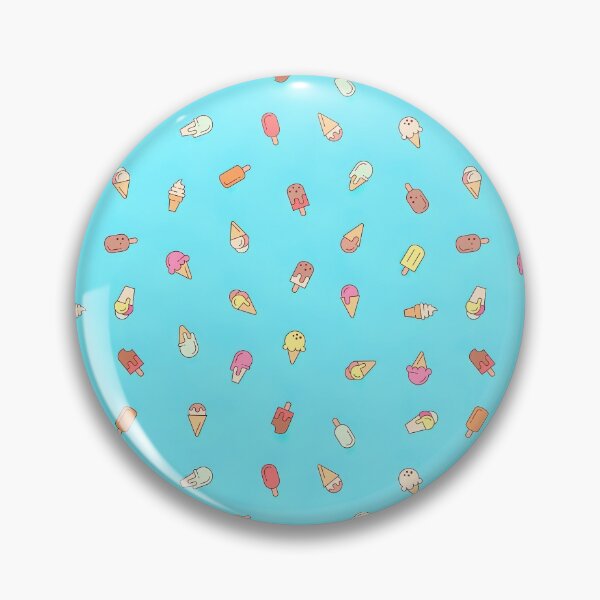 Item preview, Ice cream cone seamless pattern in blue background, Ice Cream Pattern designed and sold by graphic-genie.
