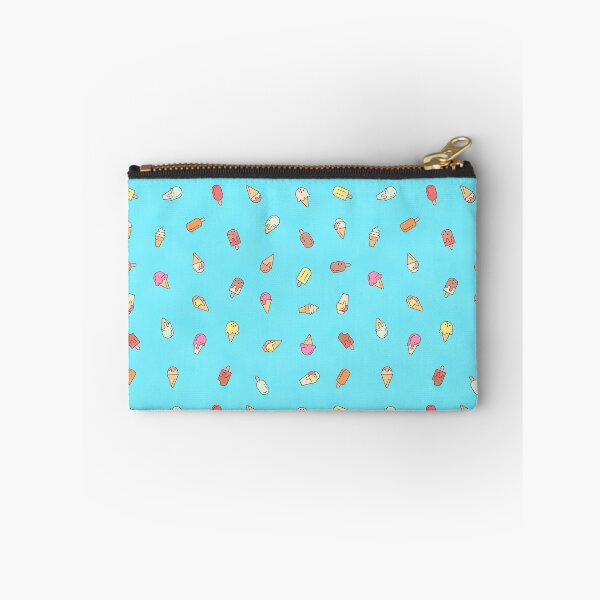 Item preview, Ice cream cone seamless pattern in blue background, Ice Cream Pattern designed and sold by graphic-genie.