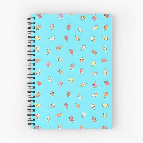 Item preview, Ice cream cone seamless pattern in blue background, Ice Cream Pattern designed and sold by graphic-genie.