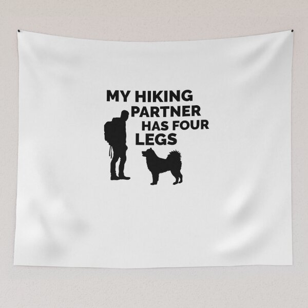 Item preview, My Hiking Partner Has Four Legs Excellent silhouette of a man and his dog  designed and sold by jtancrum61.