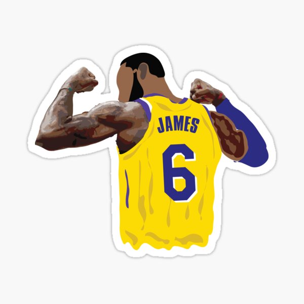 King 23 LeBron James Sticker for Sale by RTurnerDesigns