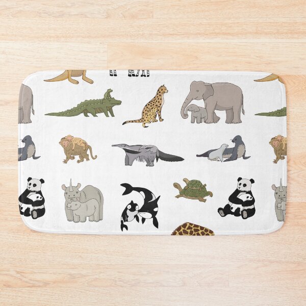 Item preview, Wild Animals, Elephants, Crocodiles, Pandas, Ocras, Sea Lions, Rhinos, Cheetahs, Turtles, Zebras, Monkeys, Kangaroos, Penguins designed and sold by KaylaStudio.