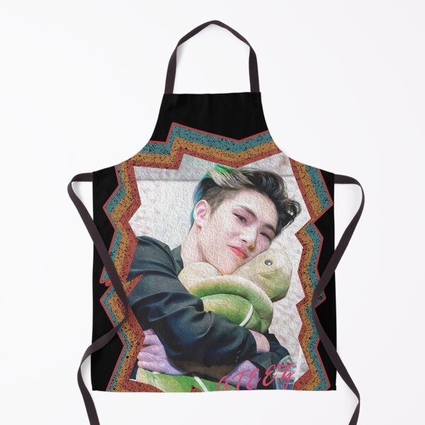 Item preview, Song Mingi ATEEZ Mingi Korean Kpop Retro Color Oil Paint Design designed and sold by Piosenka Art.