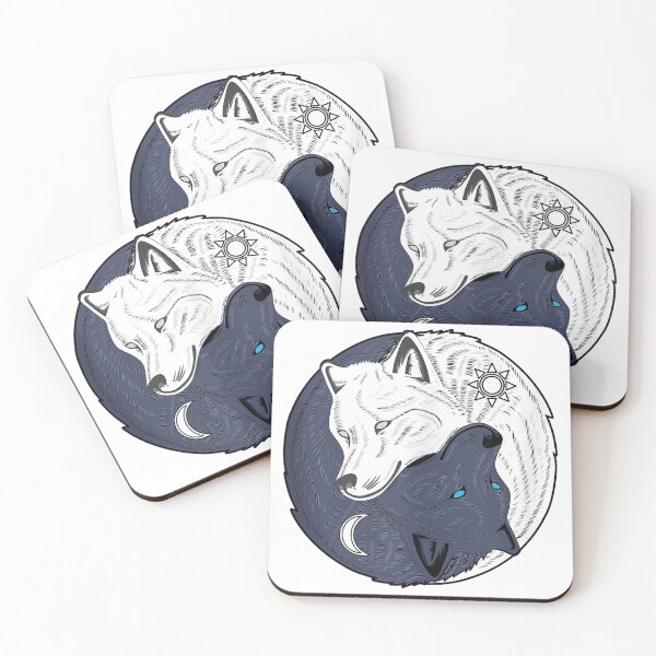 Item preview, Yin Yang Wolf Spiritual Skoll & Hati Zen  designed and sold by Serieto999.