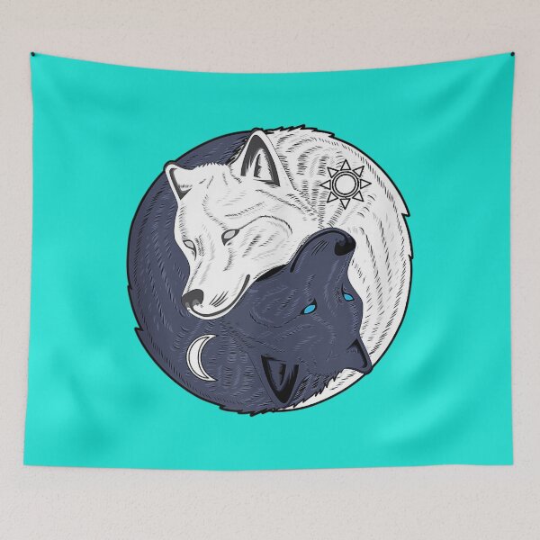 Item preview, Yin Yang Wolf Spiritual Skoll & Hati Zen  designed and sold by Serieto999.
