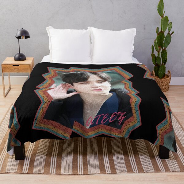 Item preview, Jeong Yunho ATEEZ Yunho Korean Kpop Retro Color Oil Paint Design designed and sold by Piosenka Art.