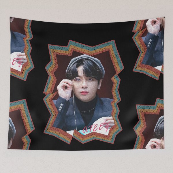 Item preview, Choi Jongho ATEEZ Jongho Korean Kpop Retro Color Oil Paint Design designed and sold by Piosenka Art.