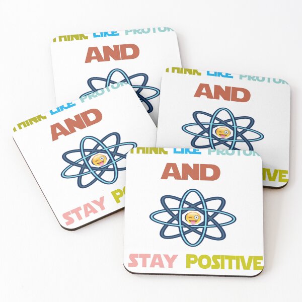 Item preview, think like proton and stay positive  designed and sold by Creative  Store.