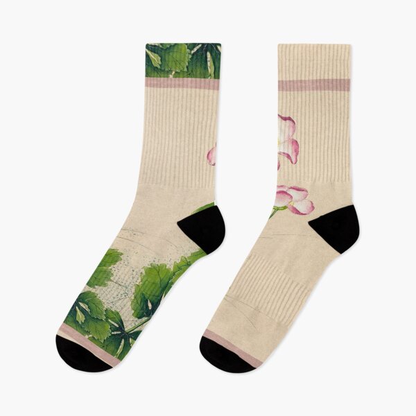 Item preview, Vintage Chinese Painting Mallow flowers (18th Century) by Zhang Ruoai designed and sold by Designedbysm.