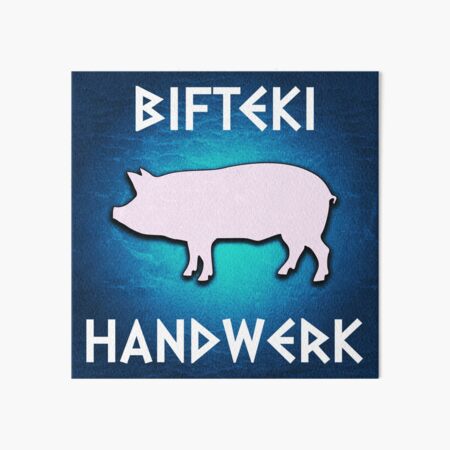 Bifteki Handwerk  Art Board Print