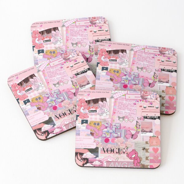 Item preview, Aesthetic pink collage designed and sold by GirlofRandom.