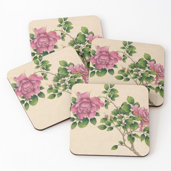 Item preview, Vintage Chinese Painting Rose (18th Century) by Zhang Ruoai designed and sold by Designedbysm.