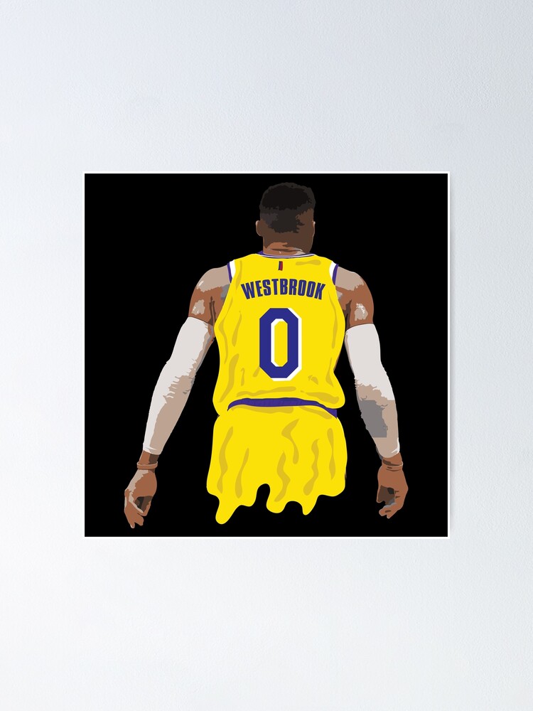 Russell Westbrook 0 Los Angeles Lakers Black Mamba Jersey Poster for Sale  by Basketball For Life