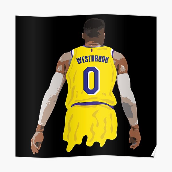 Russell Westbrook #0 Seattle Retro Throwback Basketball Jersey Yellow