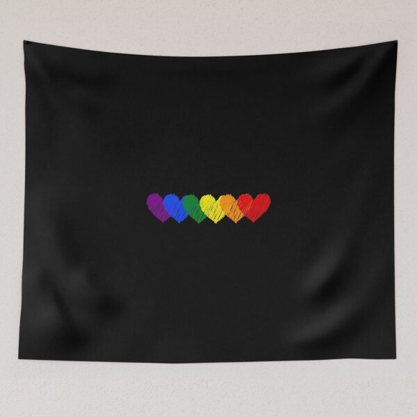 Item preview, Rainbow Flag Hearts Love Lgbt Gay Lesbian Bi Trans designed and sold by stierleism.