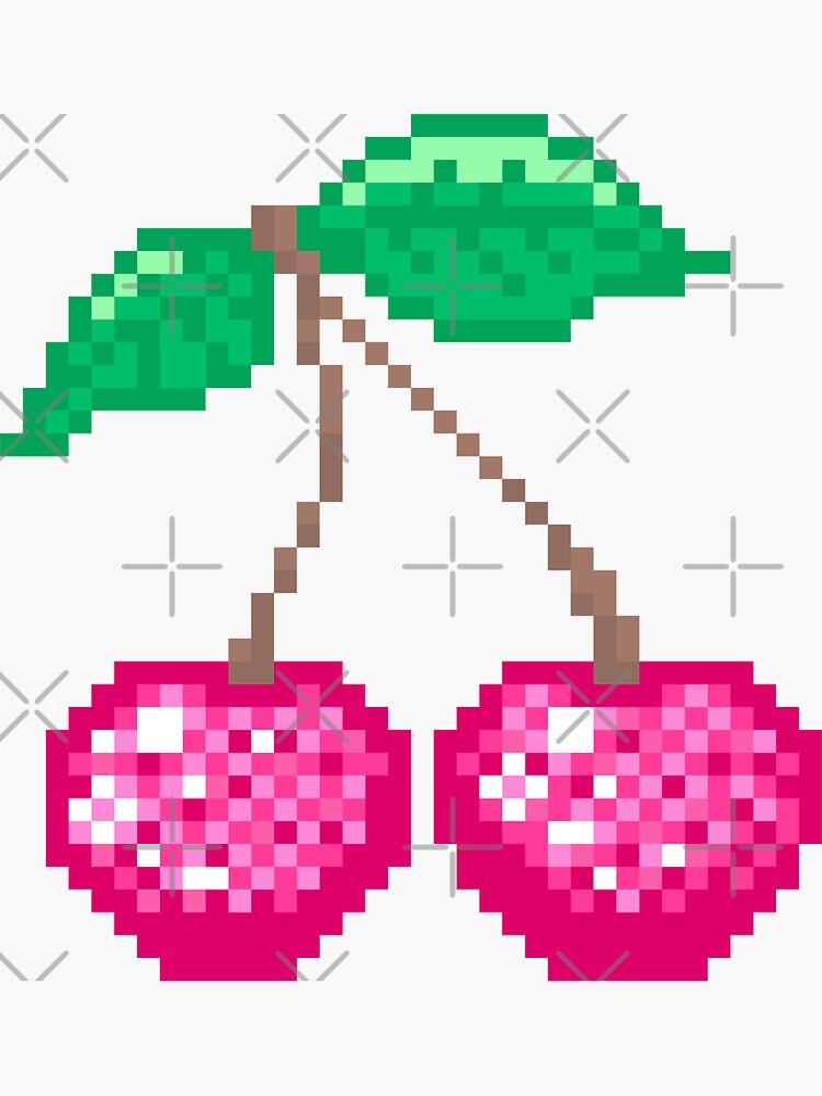 Cute Pixel Art Cherry