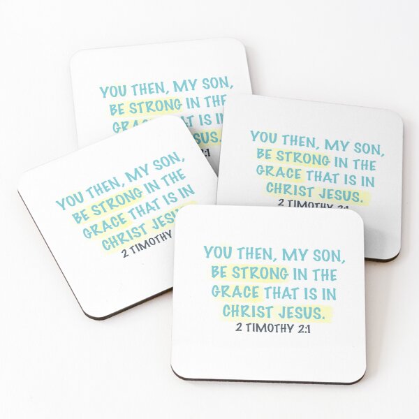 Item preview, Bible Verses Sticker, Bible Quote, Faith, Christian Stickers, 2 Timothy 2:1 designed and sold by SHiNStudio.