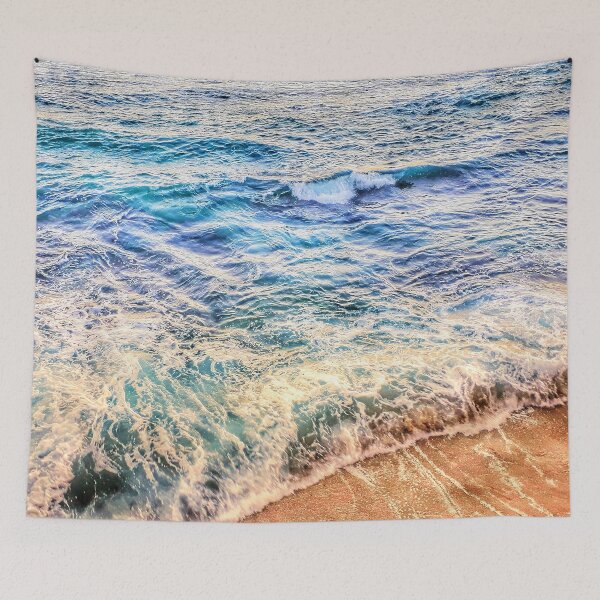 Item preview, Bright Ocean Blue Waves Crash to Beach designed and sold by Beachy.