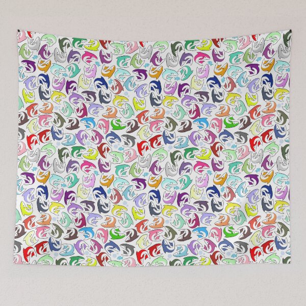 Item preview, Rainbow sharks!!! designed and sold by JdrawsNdoodles.