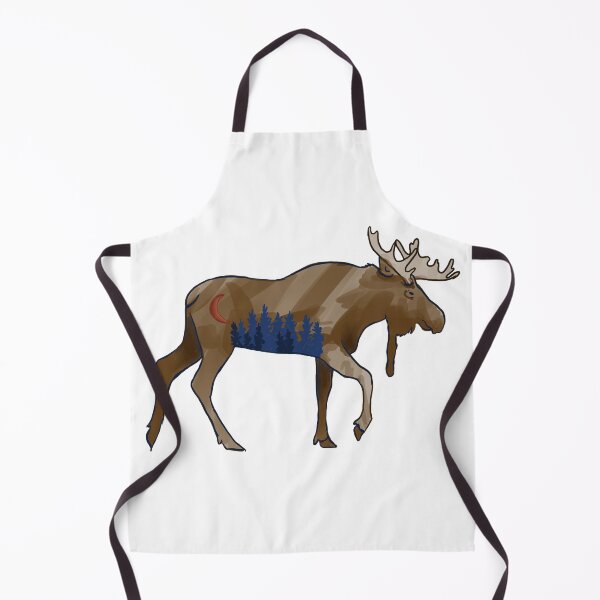 Item preview, Moose in the Woods designed and sold by marleywrightart.