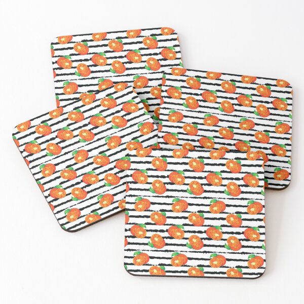 Item preview, Oranges and black stripe pattern designed and sold by FunnyChameleon.