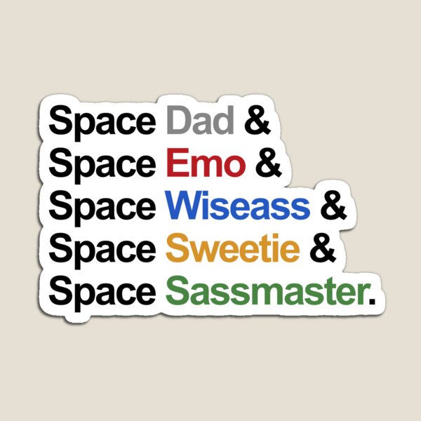 Voltron - Paladins IN SPACE! (For Light Backgrounds) Magnet