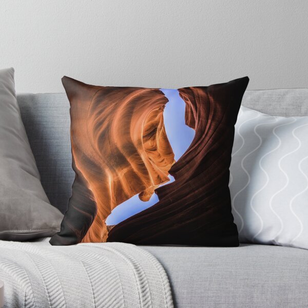 Canyon Curve Throw Pillow